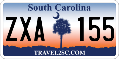 SC license plate ZXA155