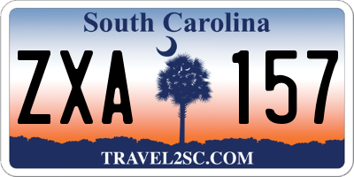 SC license plate ZXA157