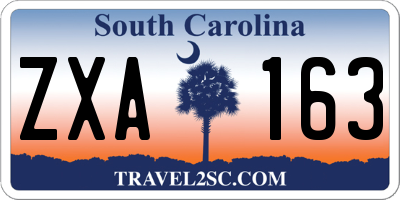 SC license plate ZXA163