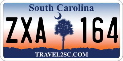SC license plate ZXA164