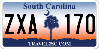 SC license plate ZXA170