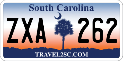 SC license plate ZXA262