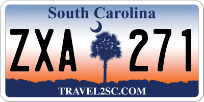 SC license plate ZXA271