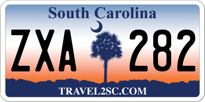 SC license plate ZXA282