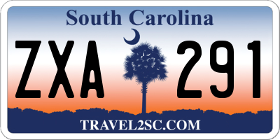 SC license plate ZXA291