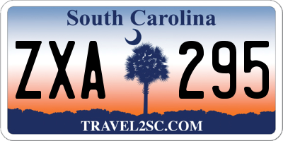 SC license plate ZXA295