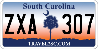 SC license plate ZXA307