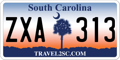 SC license plate ZXA313