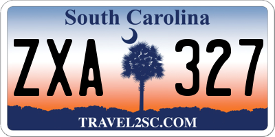SC license plate ZXA327