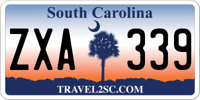 SC license plate ZXA339
