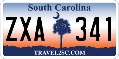SC license plate ZXA341