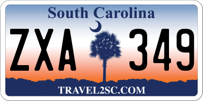 SC license plate ZXA349