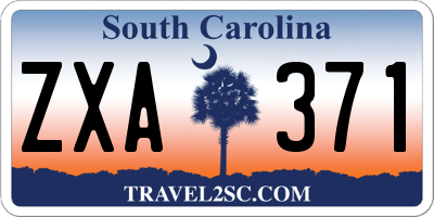 SC license plate ZXA371