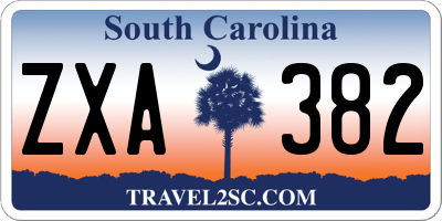 SC license plate ZXA382