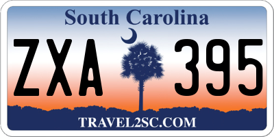 SC license plate ZXA395
