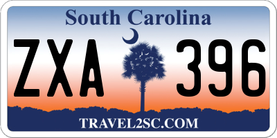 SC license plate ZXA396