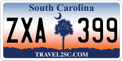 SC license plate ZXA399
