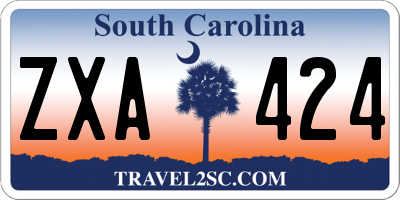 SC license plate ZXA424
