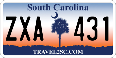 SC license plate ZXA431