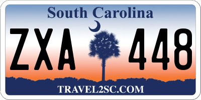 SC license plate ZXA448