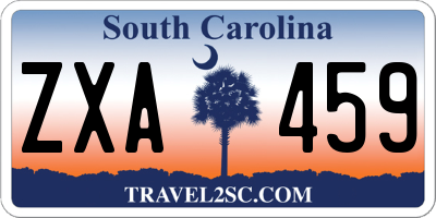 SC license plate ZXA459
