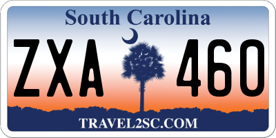 SC license plate ZXA460