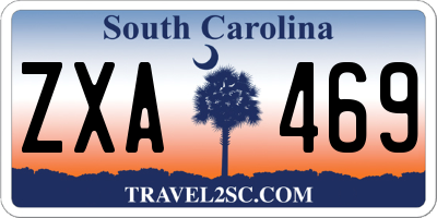 SC license plate ZXA469