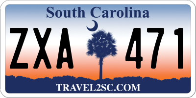 SC license plate ZXA471