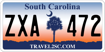 SC license plate ZXA472