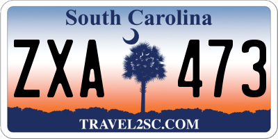 SC license plate ZXA473