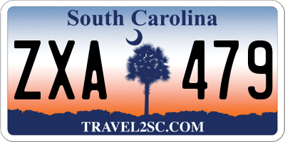 SC license plate ZXA479