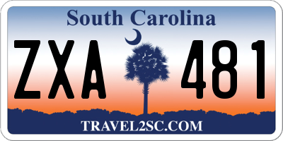 SC license plate ZXA481
