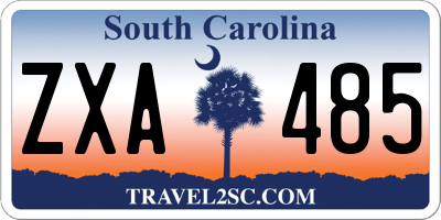 SC license plate ZXA485