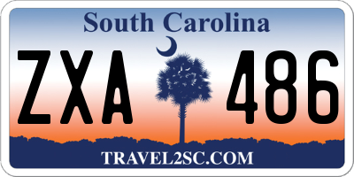 SC license plate ZXA486