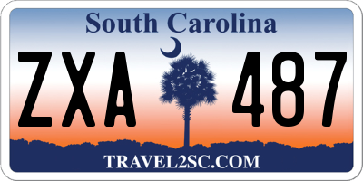 SC license plate ZXA487