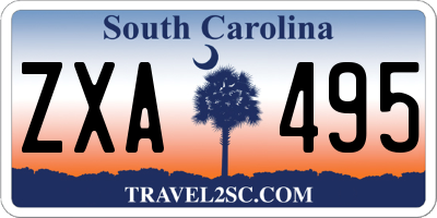 SC license plate ZXA495