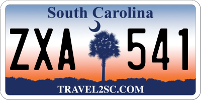 SC license plate ZXA541