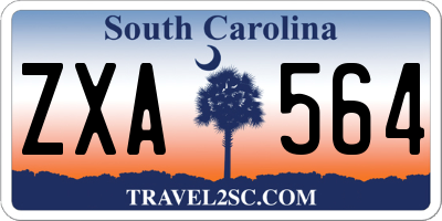 SC license plate ZXA564