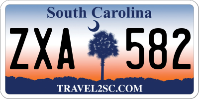 SC license plate ZXA582