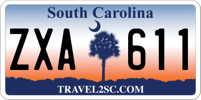 SC license plate ZXA611