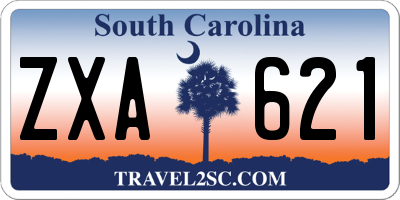 SC license plate ZXA621