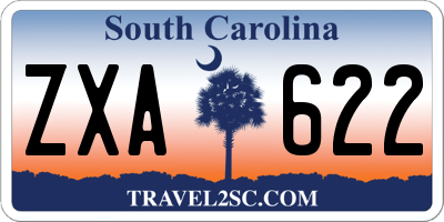 SC license plate ZXA622