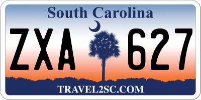 SC license plate ZXA627