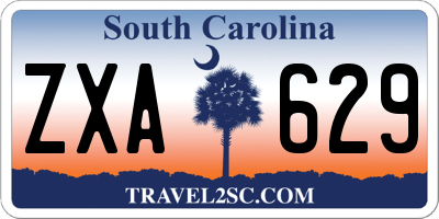 SC license plate ZXA629