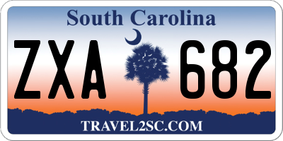SC license plate ZXA682