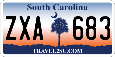 SC license plate ZXA683