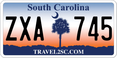 SC license plate ZXA745