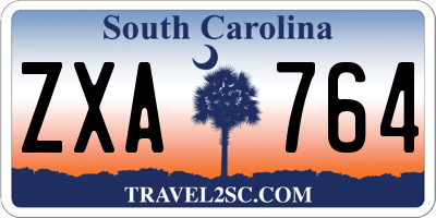 SC license plate ZXA764