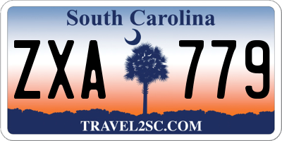 SC license plate ZXA779