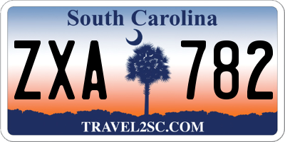 SC license plate ZXA782